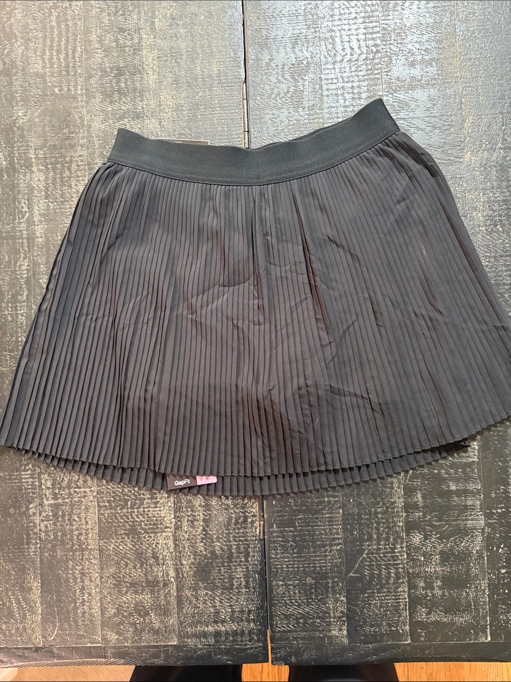GAP Black Pleated Mini Skirt with Shorts